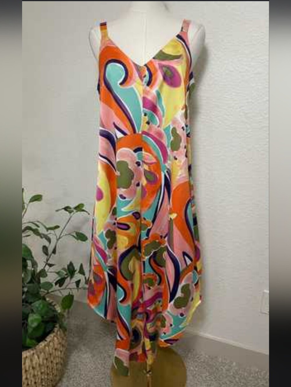 MSK Multicolor Abstract Print Harlem Jumper